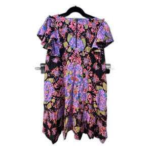 NWT Free People Yara Mini Dress Twilight Combo Floral Size L Large